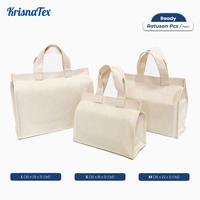 Gambar Custom Tas Hampers Jinjing Kanvas Natural - Lunch Bag Hamper Bekal - Kecil, Cetak 3 Warna dari Krisnatex Custom undefined 3 Tokopedia