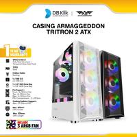 Gambar Casing PC Gaming Armaggeddon Tritron 2 ATX with ARGB Fan - BLACK dari DBKlik Indonesia undefined 1 Tokopedia