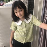 Gambar BARU! NIGAYA - New Melisa Kiddy Top - Atasan baju kemeja blouse batik anak perempuan berkerah ala korea Umur 6 - 12 tahun dari Diarish undefined 3 Tokopedia