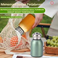 Gambar TUMBLER HANDLE MINI THERMOS VAKUUM INSULATED HOT AND COLD 300 ml  TAHAN PANAS DINGIN BOTOL GEMOY MUNGIL - GOLD, POLOS dari Pinter Cetak undefined 5 Tokopedia