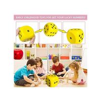 Gambar Giant 5.9 Inches Kawaii Foam Dice A FunFilled Educational Toy Game Nights And Learning Sessions Lucky Yellow dari zhafira333 undefined 5 Tokopedia