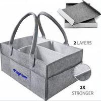 Gambar New Product Playroom - Multipurpose Caddy Bag / Tas Perlengkapan Bayi / Tas Diaper Bag - Grey Tosca dari Muhamad Chandra Collect undefined 5 Tokopedia
