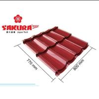 Gambar atap genteng metal pasir sakura roof 0.3mm dari *Kontruksi plafon pvc* undefined 2 Tokopedia