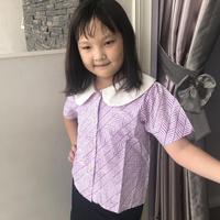 Gambar BARU! NIGAYA - New Melisa Kiddy Top - Atasan baju kemeja blouse batik anak perempuan berkerah ala korea Umur 6 - 12 tahun dari Diarish undefined 1 Tokopedia