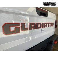 Gambar Tailgate Badging Kit Red Trim Center Matte Black Jeep Gladiator JT Sticker 3D Jeep Gladiator JT Stiker Timbul Jeep Gladiator JT 100% Original USA Aksesoris Jeep dari Pionir Jeep-Pionir Auto Garage undefined 1 Tokopedia