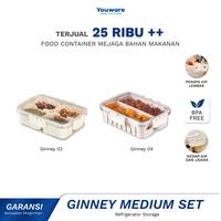 Gambar (MEDIUM SET BUNDLING) LUMEA - Food Container / Kotak penyimpanan makanan ringan Tempat makan bumbu dapur Wadah penyimpanan makanan di kulkas dengan tutup kedap udara Food Storage - Large Set dari LUMEA KITCHEN undefined 1 Tokopedia