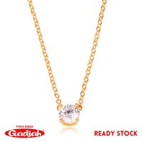 Gambar Kalung Emas New Fancy Solitaire 4 Gigian - Toko Emas Gadjah - Besar Mt Putih, 8 K - P. 42cm dari Toko Emas Gadjah - Sejak 1918 undefined 1 Tokopedia