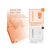 Gambar 3D Pin Art Board Games Kids Hand Sensory Fidget Autism Toys_Office Decor Supplies Desk Orange dari Batosai Store333 undefined 3 Tokopedia