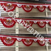 Gambar bendera vitrase merah putih motif garuda 8 meter 10 lengkungan dari Dyos Advertising undefined 5 Tokopedia