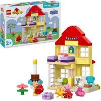Gambar LEGO Duplo 10433 Peppa Pig Birthday House Playset, Toddler Learning Toys for 2 Plus Year Old Girls & Boys with 3 Figures Incl. Pedro Pony and Suzy Sheep, plus Peppa's Teddy, Gift Idea dari Jabrick Rumah LEGO undefined 2 Tokopedia