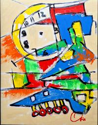 Gambar Lukisan Abstrak Modern Series Waktu Original dari Swarna Seni Art undefined 3 Tokopedia