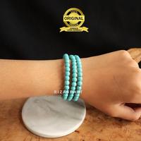 Gambar Kalung Tasbih 99 Butir Batu Pirus Natural Persia Mesir Urat Emas Asli 100% Original dari Gelang Tasbih Premium undefined 4 Tokopedia