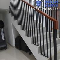 Gambar Railing tangga balkon frameless minimalis modern simple dan elegant - Invoice DP dari Indah Karya Las undefined 4 Tokopedia