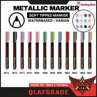 Gambar Soft tipped METALLIC MARKER Hobby mio waterbased - metal color gold silver stainless steel spidol warna panel line gundam statue figure warhammer varian - Golden dari Wahkhilaf undefined 1 Tokopedia