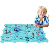 Gambar 25Pcs Puzzle Racer Track Car Toys_Toddler Puzzles Set Diy Assembling Electric Trolley Games Preschoolers Montessori Toy Gift Batteries Not Included Ocean_Series dari zhafira333 undefined 1 Tokopedia