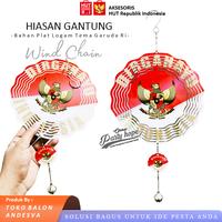 Gambar hiasan gantung dirgahayu ri / hiasan gantung garuda hut ri / hiasan gantung pintu dinding merah putih / ornament gantung hut ri merah putih / wind chain dari PARTY HOPE 2 undefined 5 Tokopedia