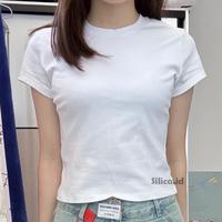 Gambar Borong Crop Top Wanita T-Shirt Korea Kaos Polos Catton 24S Crop Tee S-Xxl Premium - Fanta, L dari Benazir Trendy undefined 1 Tokopedia