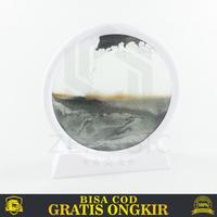 Gambar PAJANGAN DEKORASI KAMAR HIASAN PASIR ESTETIK BULAT DESAIN INTERIOR - WHITE/BLACK dari Zerogic undefined 3 Tokopedia
