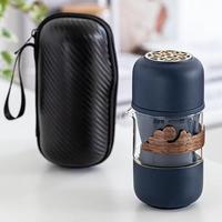 Gambar Portable Oriental Japanese Chinese Ceramic Travel Tea Set Office Supplies Outdoor Supplies Set of 4 dari Iridescent Pulse undefined 2 Tokopedia