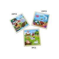 Gambar Wooden Jigsaw Puzzle Set Of 3 Pcs Farm Jungle And Sea Animals Level Up Puzzles Difficulty From 9 Pcs To 16 Pcs 25 Pcs Educational Preschool Toys_Gifts dari BOTUNA STORE_333 undefined 3 Tokopedia