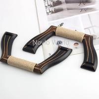 Gambar 4-10PCS 18.5X9CM Brown Arch Shape Solid Wooden Handle Frame Handbag Purse Hanger Replacement Repair Hardware DIY Bag Accessories dari Krioscity undefined 4 Tokopedia