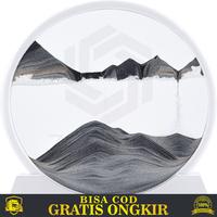 Gambar PAJANGAN DEKORASI KAMAR HIASAN PASIR ESTETIK BULAT DESAIN INTERIOR - WHITE/BLACK dari Zerogic undefined 1 Tokopedia