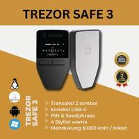 Gambar Trezor Safe 3 Cold Wallet Dompet Digital Self Custody Hardware / Kripto / Crypto / Cryptocurrency / Bitcoin / BTC / ETH / KAS Kaspa - TS3 Only, Cosmic Black dari SilverMining24 undefined 1 Tokopedia