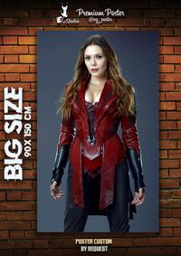 Gambar Poster Film - Wanda Maximoff - Avengers : Age Of Ultron - Custom - 90 x 150 cm dari EG STUDIO Tokopedia undefined 1 Tokopedia