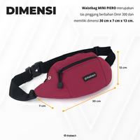 Gambar TAS WAISTBAG Pria Wanita Anti Air MINI PIERO THOBACH- Original - Abu-abu dari THOBACH STORE undefined 5 Tokopedia