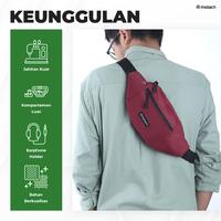 Gambar TAS WAISTBAG Pria Wanita Anti Air MINI PIERO THOBACH- Original - Abu-abu dari THOBACH STORE undefined 4 Tokopedia