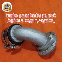 Gambar manipol intake vega r  jupiter z pasang karburator pe 24 , pe26/king - pe24, yamaha dari Chan Sparepart Motor undefined 2 Tokopedia