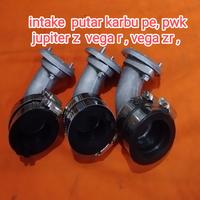 Gambar manipol intake vega r  jupiter z pasang karburator pe 24 , pe26/king - pe24, yamaha dari Chan Sparepart Motor undefined 4 Tokopedia