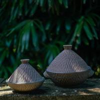 Gambar Tagine Bowl / Mangkok Saji Jenggala Hammered 25 x 21,5 cm Biru Pasir dari Jenggala Keramik Bali undefined 4 Tokopedia