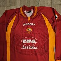 Gambar jersey as roma 1997/98 long sleeve original diadora fransesco Totti no 10 size M dari Ayycaramba undefined 2 Tokopedia
