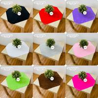 Gambar Taplak Meja Tamu Taplak Kotak Taplak Persegi Taplak Meja Yelvo Aesthetic ( Pink Muda ) - 30x30cm dari KRUCILS.STORE undefined 2 Tokopedia