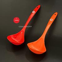 Gambar Sendok Sup Sayur / Centong Sayur / Irus Glossy Besar - BESAR MERAH, GLOSSY [3PCS] dari Geboyshopp_NEW undefined 1 Tokopedia