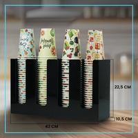 Gambar Paper Cup Organizer Sederhana Empat Slot 9 Oz - Rangkai Sendiri, Hitam dari Acrylicworks Store undefined 4 Tokopedia