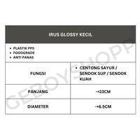 Gambar Sendok Sayur / Centong Sayur / Irus Glossy Kecil - KECIL MERAH, GLOSSY [3PCS] dari Geboyshopp_NEW undefined 2 Tokopedia