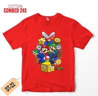 Gambar Kaos Mario Bros Anak Laki Laki Katun Combed 24s #DT-22 - Kuning, L (5-6 tahun) dari BGD Kids Kaos undefined 3 Tokopedia