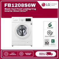 Gambar Mesin Cuci LG FB1208S6W 8kg Front Loading 6 Motion Inverter Direct Drive dengan Smart Diagnosis Tabung Stainless - Hemat Listrik Pengering - Luar JATABEK dari LGAuthorizedDealer undefined 1 Tokopedia