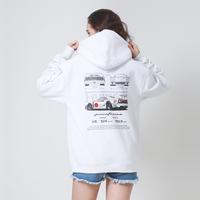 Gambar Cars and Clo - Ferrari F40 Blueprint Hoodie - W - F40 Pink, S dari Cars&Clo Store undefined 2 Tokopedia
