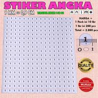 Gambar STIKER ANGKA SIZE - STIKER ANGKA bulat - Stiker angka 1 2 3 4 5 6 7 8 9 10 sd 60 - Stiker Angka perlembar 1 sd 60 = 0,9 cm dari ANIMO LABEL undefined 1 Tokopedia