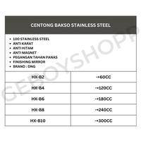Gambar Centong Bakso / Sendok Sup / Irus Bakso Stainless Steel Anti Karat - Kitchenware - HX-B4 (120CC) dari Geboyshopp_NEW undefined 3 Tokopedia