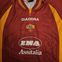 Gambar jersey as roma 1997/98 long sleeve original diadora fransesco Totti no 10 size M dari Ayycaramba undefined 3 Tokopedia