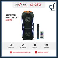 Gambar Advance KS-2612 Portable Speaker 4 inch x2 Speaker Karaoke FREE 1 Mic Wireless Garansi Resmi 1 Tahun dari CJMART99 undefined 1 Tokopedia