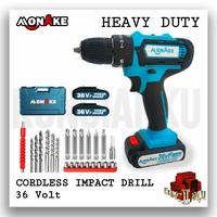 Gambar mesin bor baterai impact drill 36volt monake cordless drill bor batre cordless impact drill 36v dari Kunciankuu undefined 1 Tokopedia