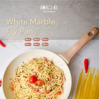 Gambar PANCI FRY PAN ROSCHELL MARBLE WHITE BENETA SERIES 18 CM - 28 CM Anti Lengket - 18 CM/RPW 118 - 26 CM/RPW 126 dari TOKO JAWA ELECTRIK undefined 4 Tokopedia