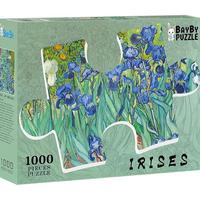 Gambar BaybyVincent Van Gogh Irises 1000 Piece Jigsaw Puzzles Adults Plastic Puzzle No Dust Art Puzzle Oil Painting Puzzle Difficult Challenging Puzzle 29.5X19.7 Poster Included dari Masuk Markett undefined 1 Tokopedia