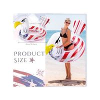 Gambar 4Th Of July Pool Float Glitter Eagle Independence Day Inflatable Pool Float Ring Sparkling Glitter Animal Pool Tubes Party Beach Swimming Pool River dari zhafira333 undefined 2 Tokopedia
