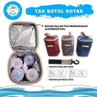 Gambar Product Terkece Promo Live Tas Botol Susu Bayi Asi Cooler Bag Thermal Kotak - Free Stroller - Grey dari Ajmal Senja Shop undefined 2 Tokopedia